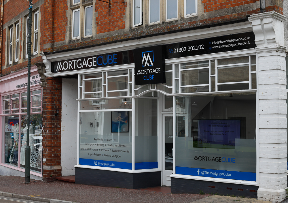 The Mortgage Cube Devon office shop front