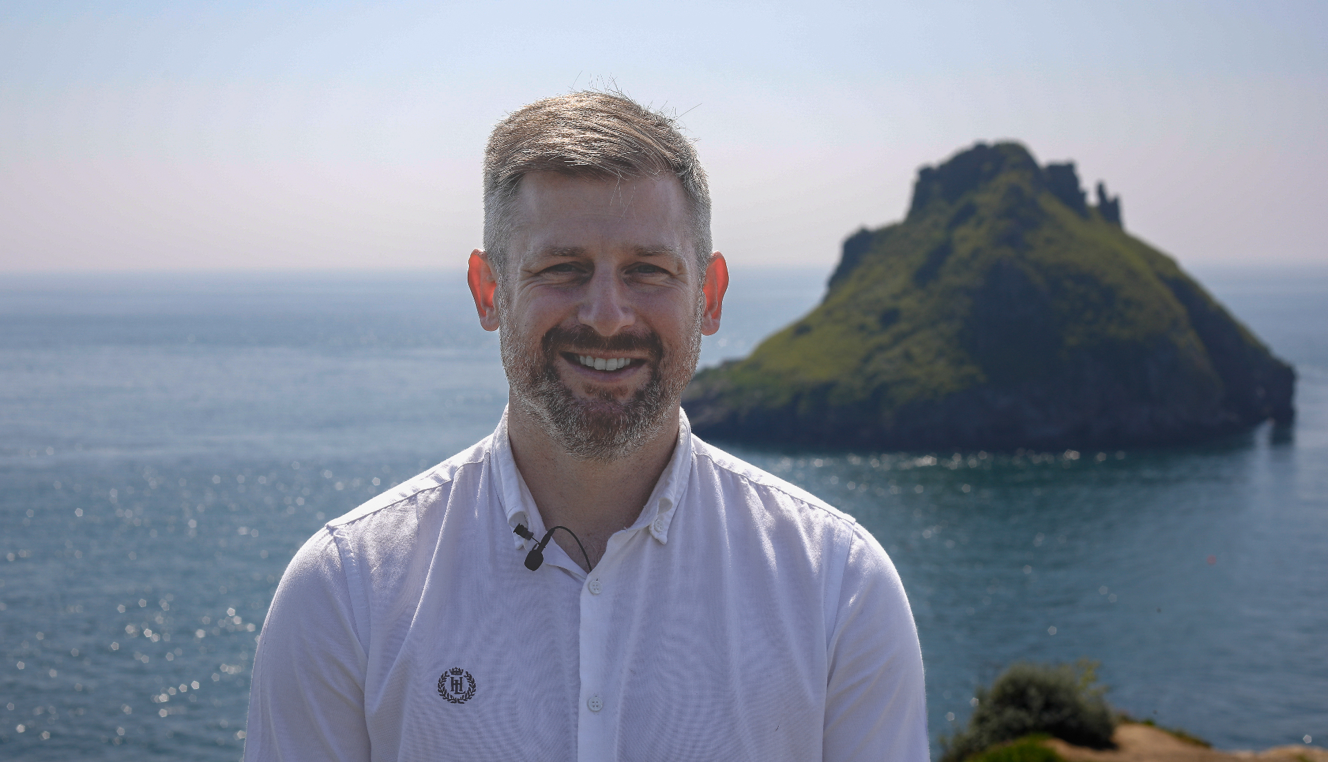 Alex Bayliss, self-employed mortgage adviser at The Mortgage Cube Devon, photographed at Thatcher Rock